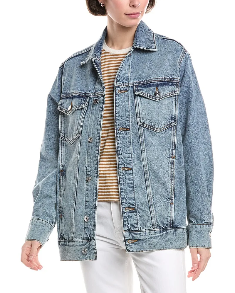 Frame Denim The Extended Jacket Blue
