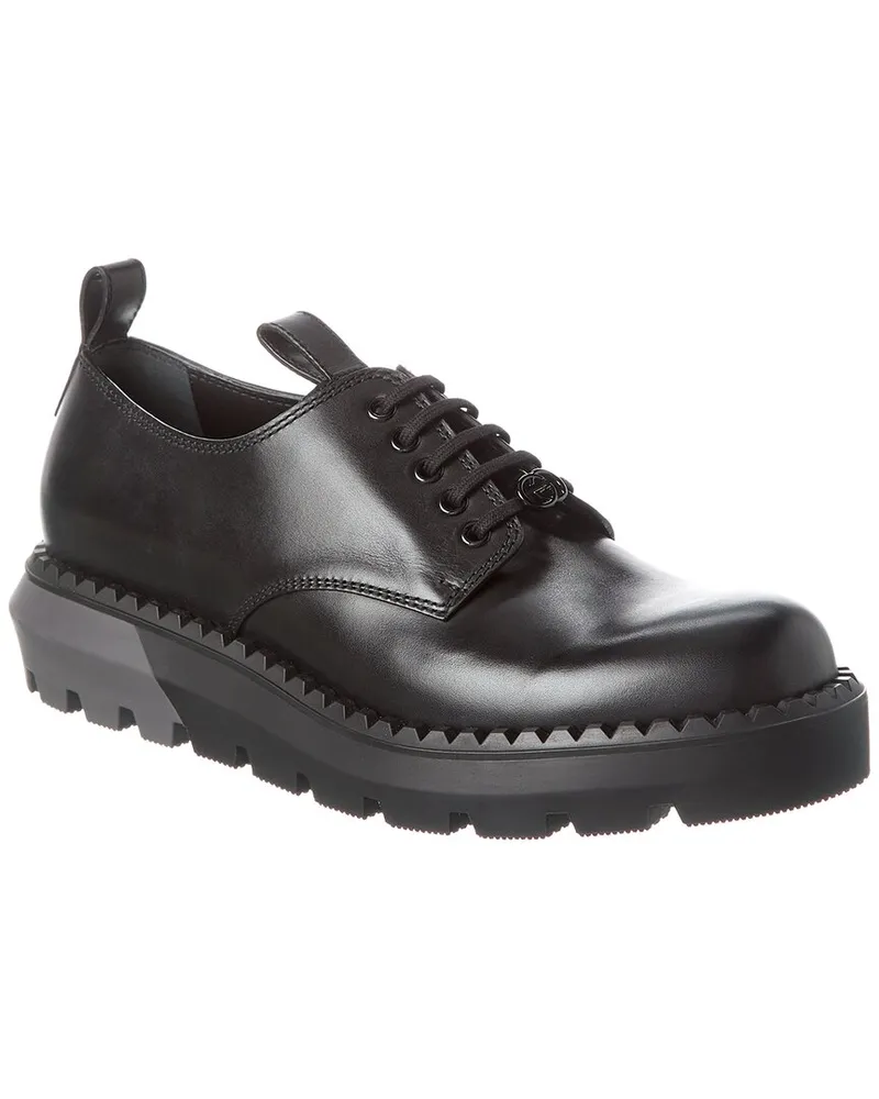 Gucci Interlocking G Leather Sneaker Black