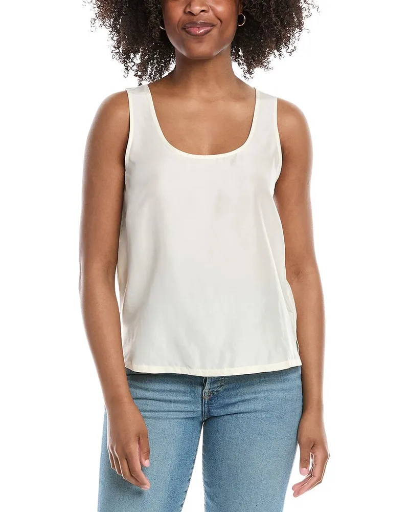 7 for all mankind Easy Silk Tank White
