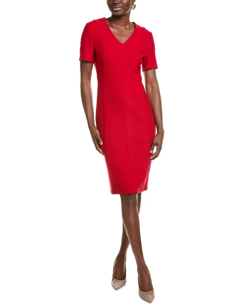 HUGO BOSS Damaisa Sheath Dress Red