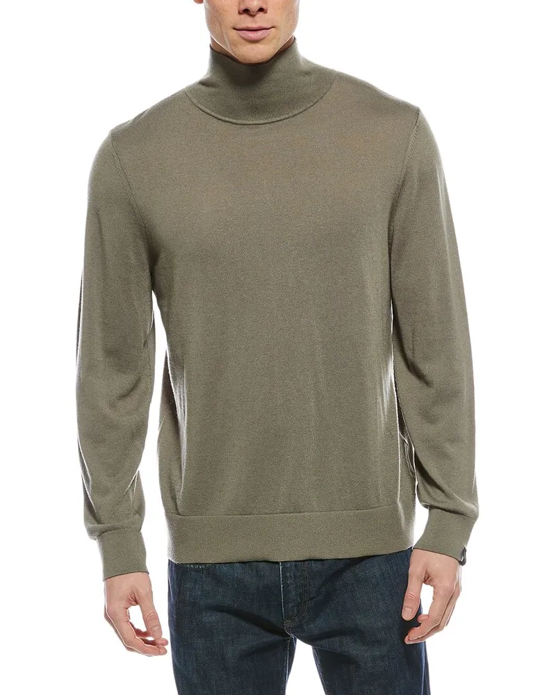 Rag & Bone Roy Wool-Blend Turtleneck Sweater Green