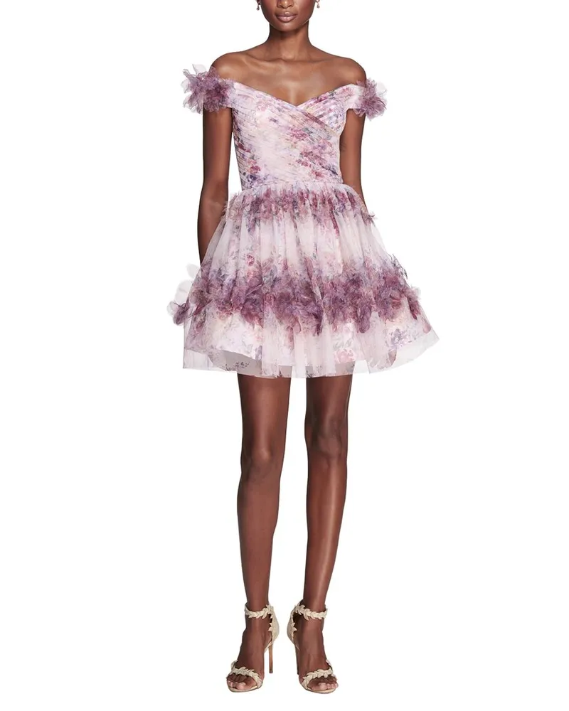 Marchesa Printed Gown Nocolor