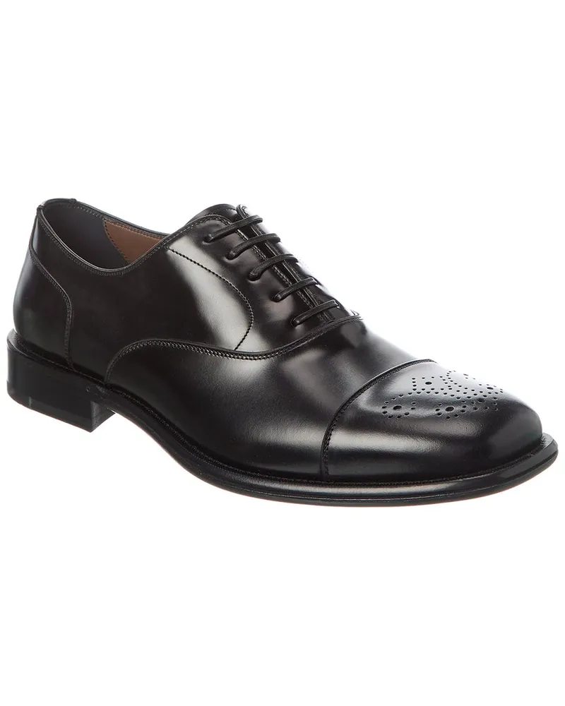 Ferragamo Leather Oxford Black