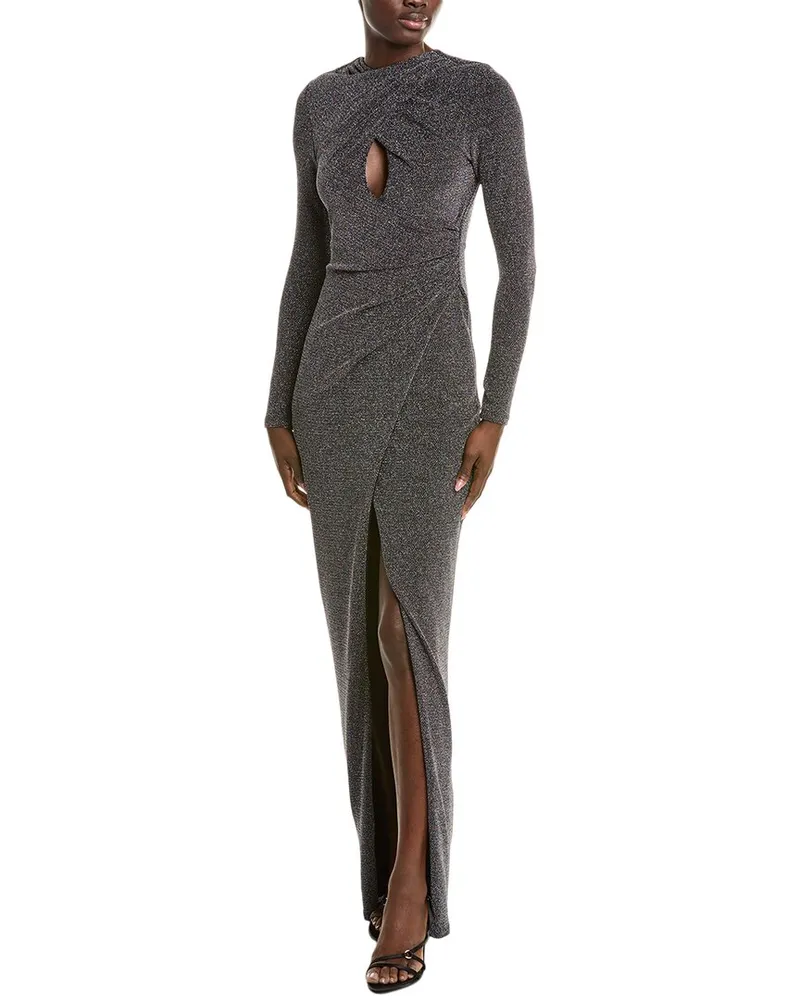 Black Halo Cece Gown Metallic