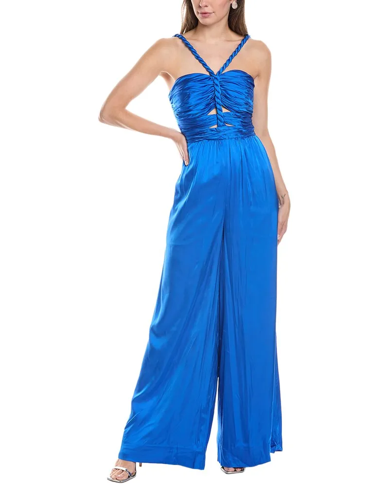 AMUR Kirah Twist Jumpsuit Blue