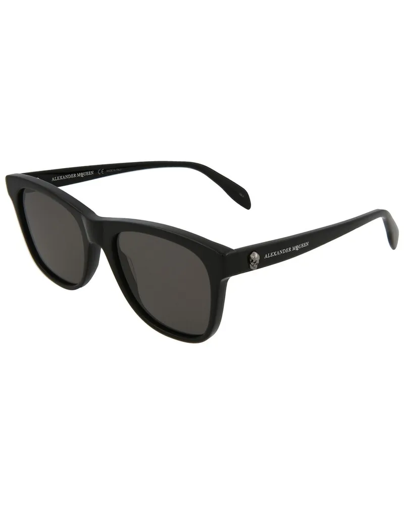 Alexander McQueen Unisex AM0158S 54mm Sunglasses Black