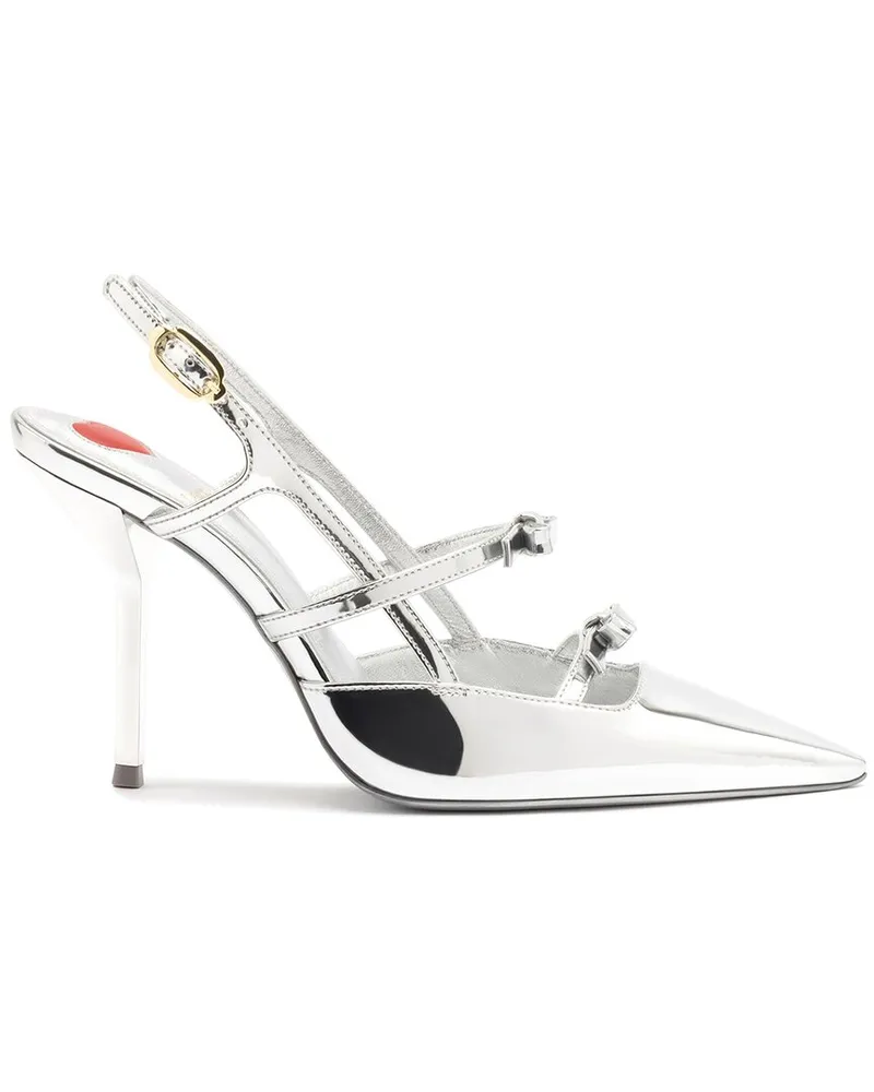 Larroude Brooks Specchio Pump Metallic