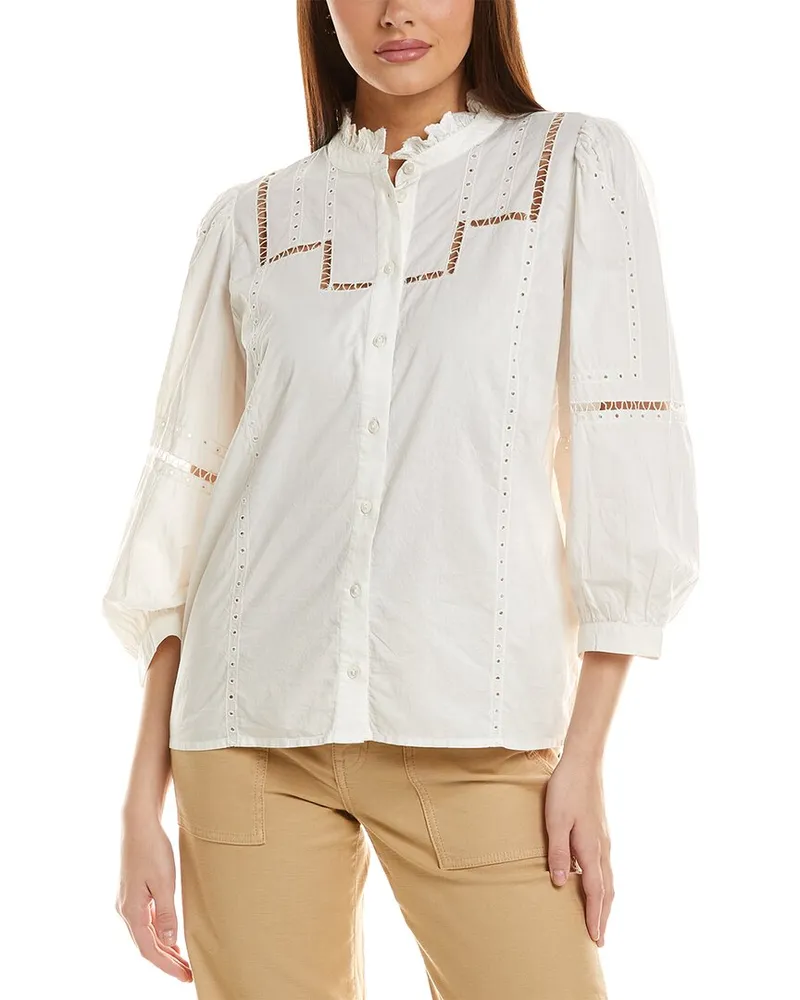 ba&sh Tamie Blouse Beige