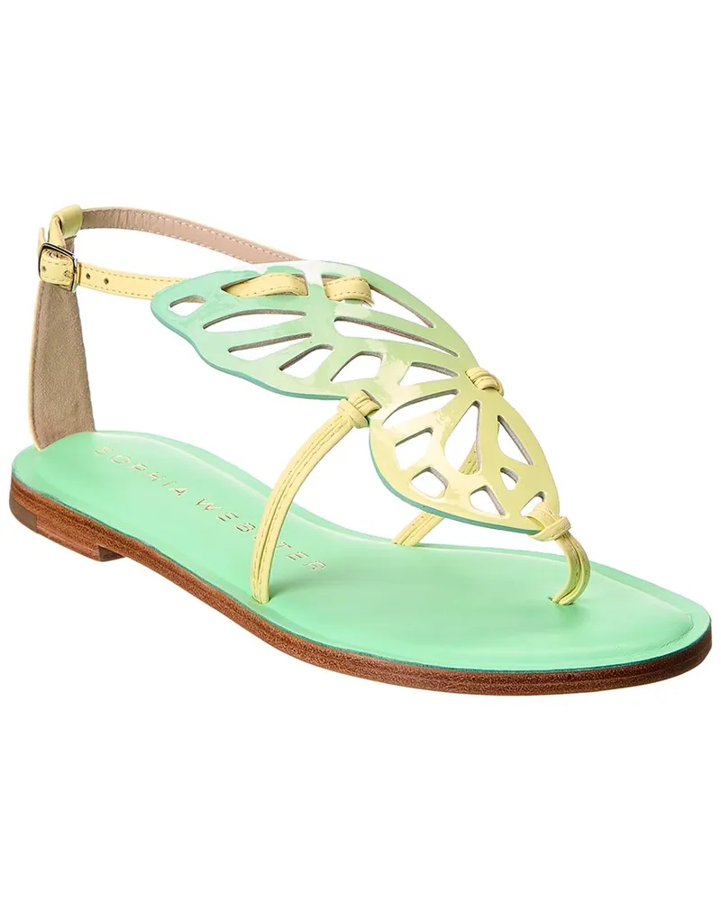 Sophia Webster Butterfly Leather Sandal Green