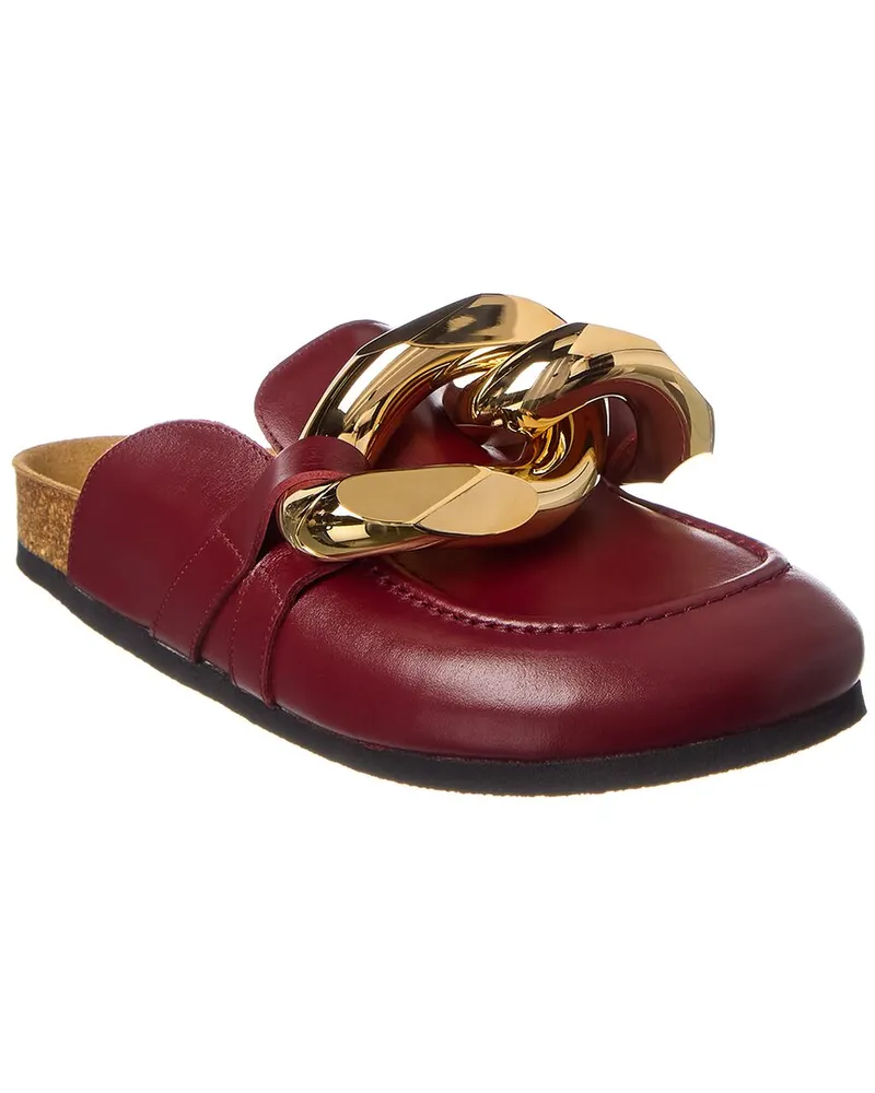 J.W.Anderson Chain Leather Mule Red