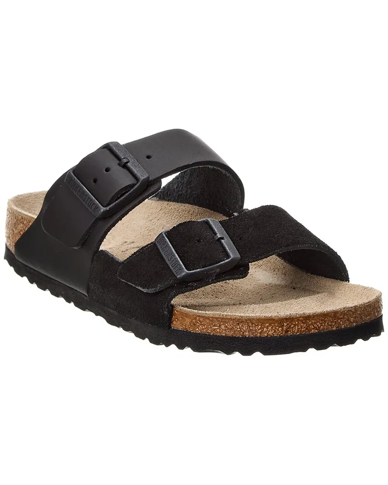 Birkenstock Arizona Narrow Split Leather Sandal Black