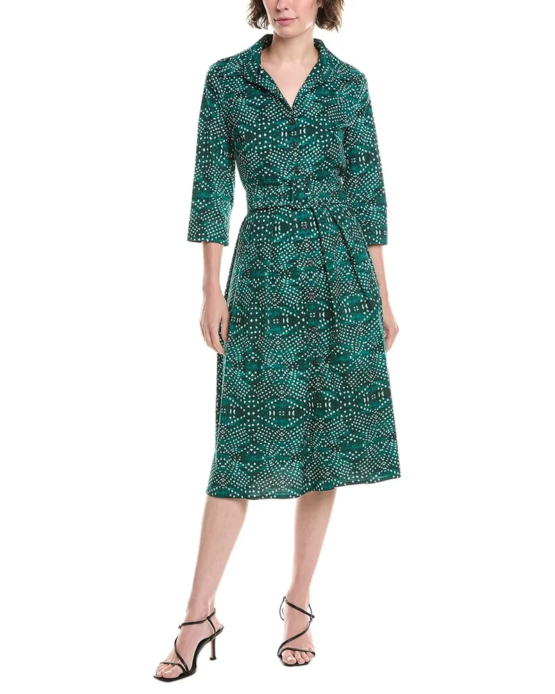 Samantha Sung Audrey #1 Shirtdress Green