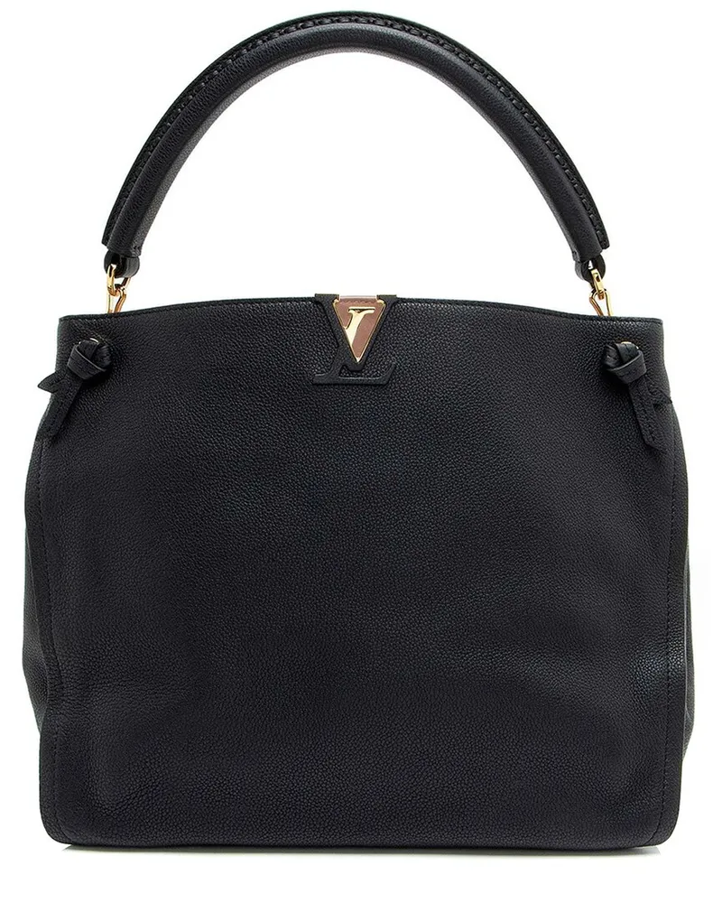 Louis Vuitton Black Calfskin Tournon Hobo (Authentic Pre-Loved Nocolor