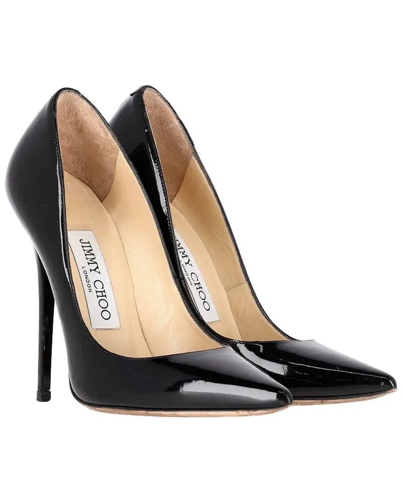 Jimmy Choo Women's Patent Anouk Pointed Pump (Authentic Pre-Loved Nocolor