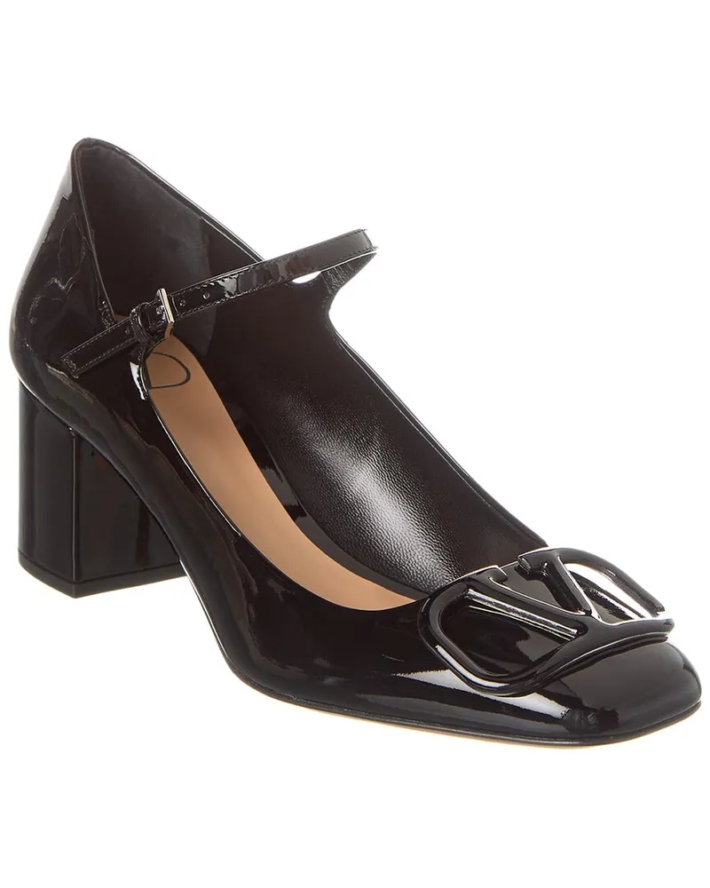 Valentino Garavani VLogo 60 Patent Pump Black