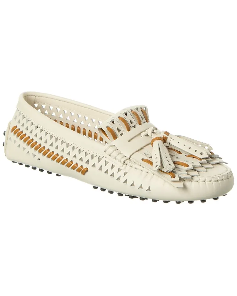 TOD'S TOD’s Gommini Leather Loafer White
