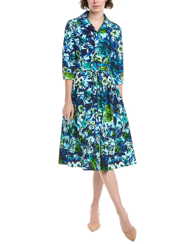 Samantha Sung Audrey #1 Shirtdress Blue