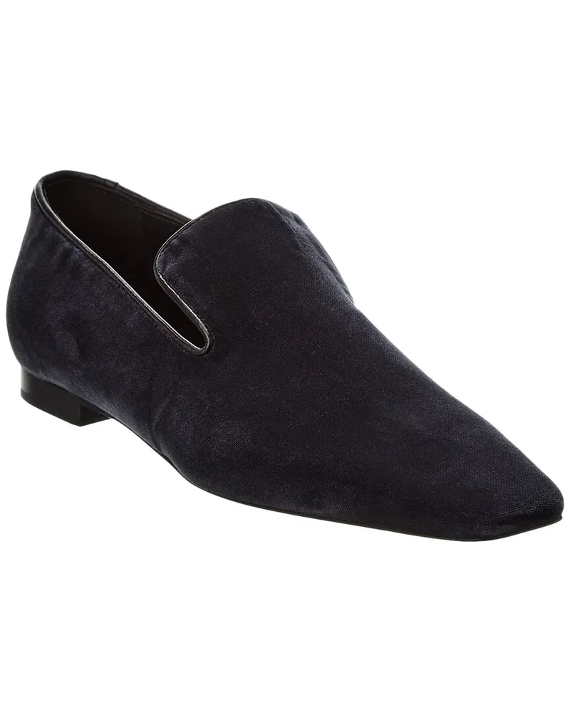 Totême Venetian Velvet Loafer Grey