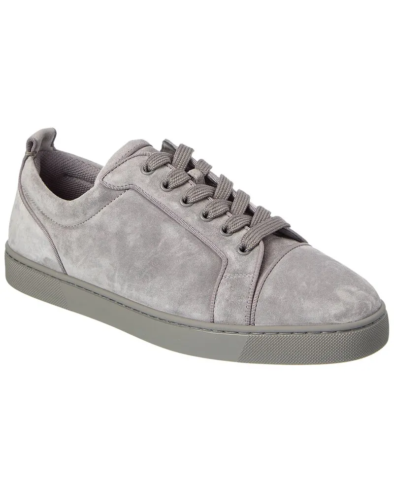 Christian Louboutin Louis Junior Suede Sneaker Grey