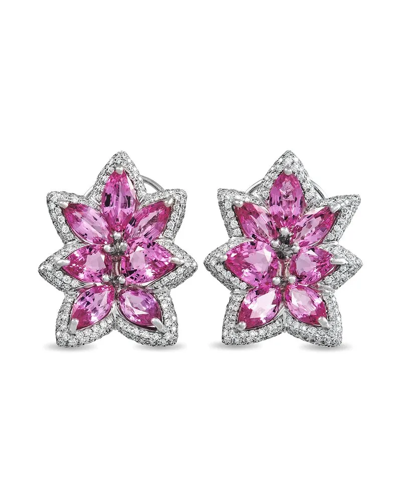 De Grisogono 18K 17.14 ct. tw. Diamond & Sapphire Earrings (Authentic Pre- Owned