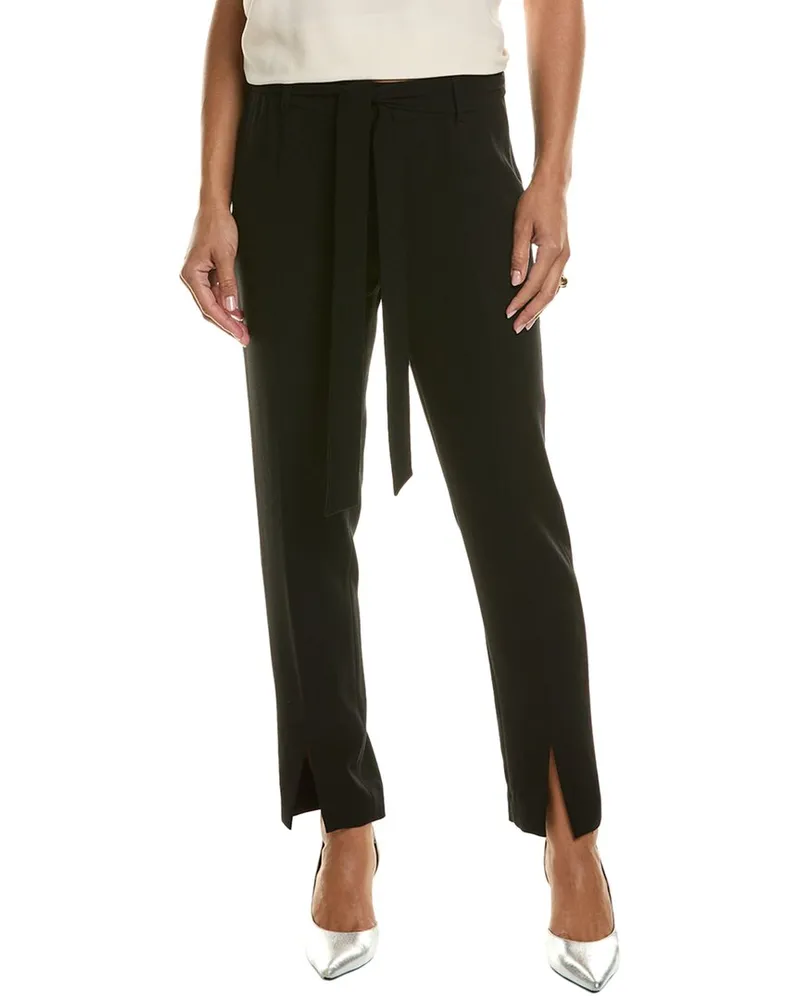 Elie Tahari Slim Sash Pant Black