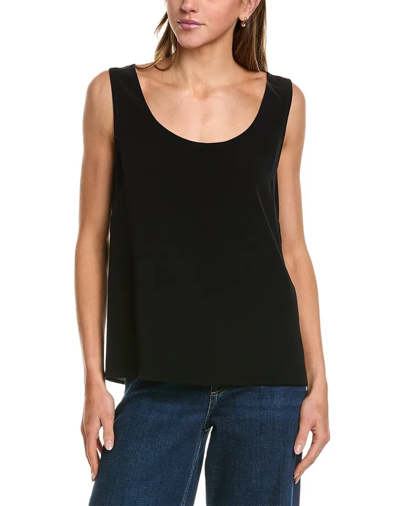 ST. JOHN Cady Top Black