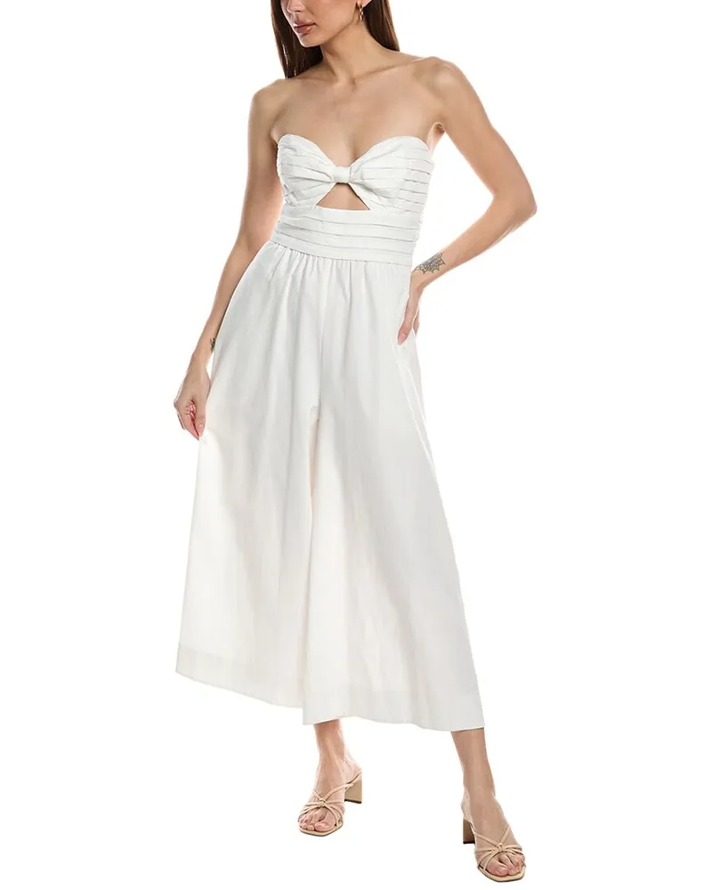 AMUR Halter Pleated Maxi Dress Yellow