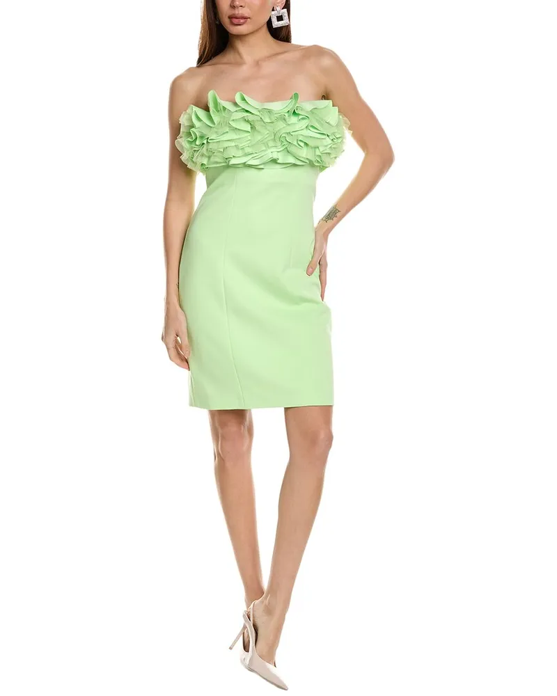 Badgley Mischka Scuba Dress Green