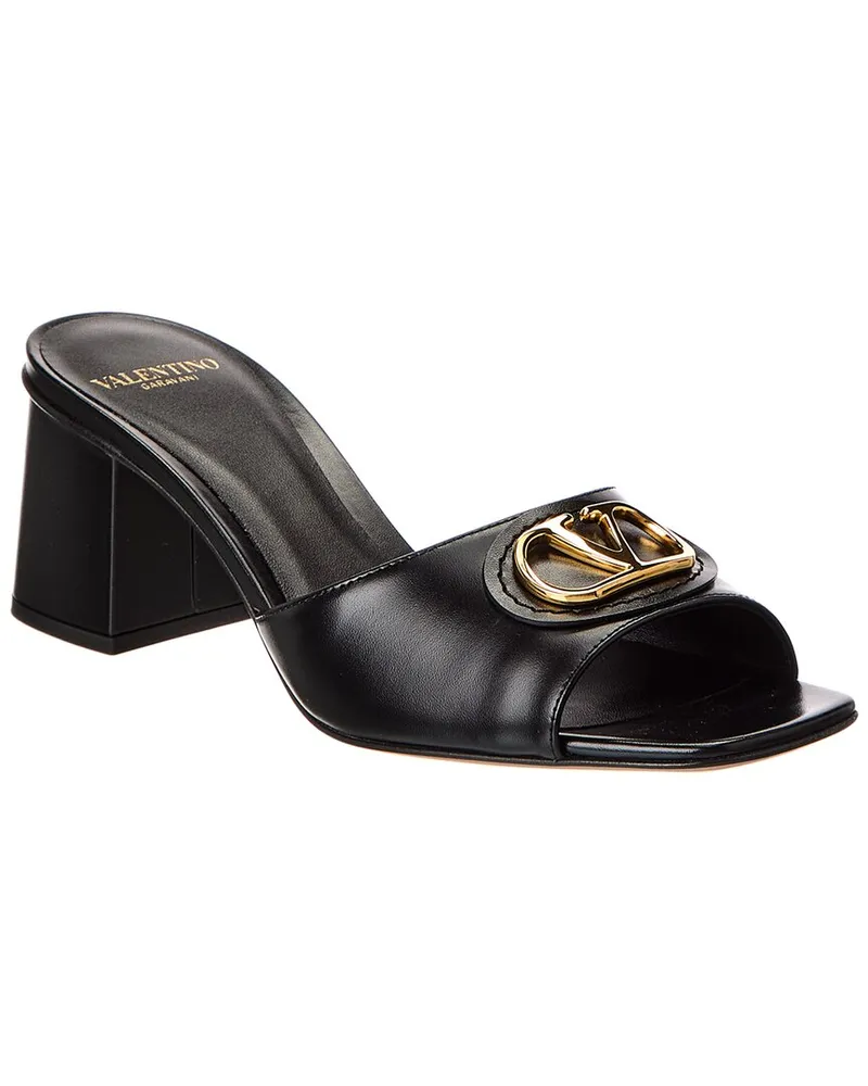 Valentino Garavani VLogo Signature 60 Leather Sandal Black