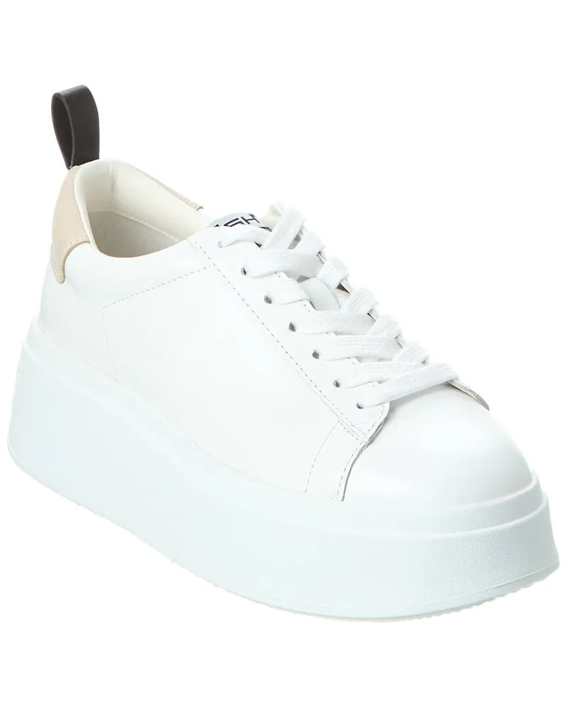 ash Move S Leather Platform Sneaker White