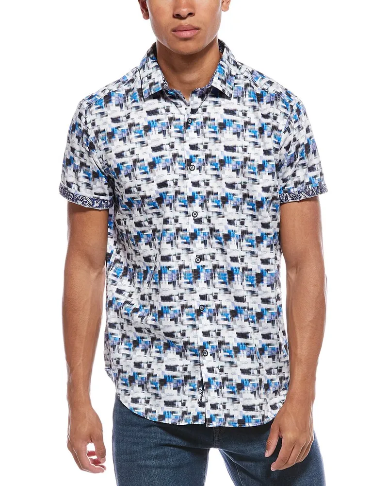 Robert Graham Arvid Classic Fit Woven Shirt Blue