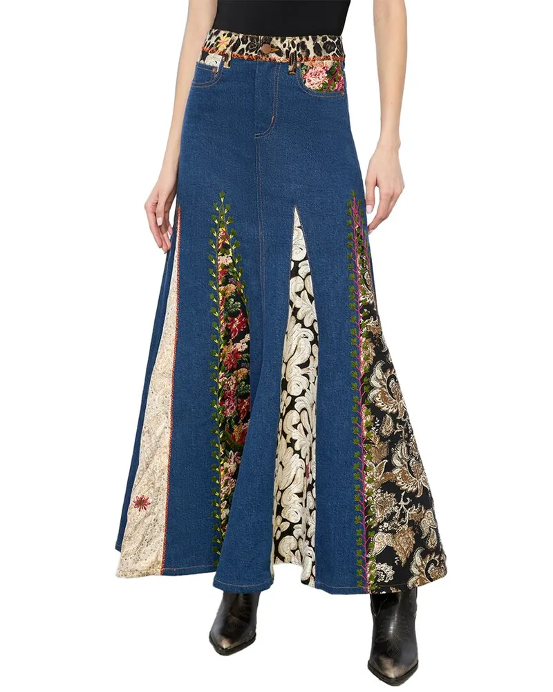 Alice + Olivia Nala Skirt Blue