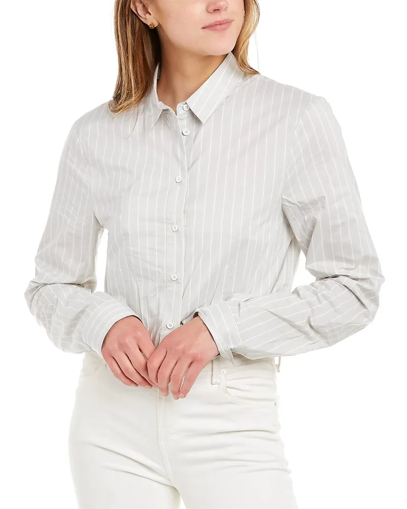 RTA Ludovica Crop Shirt Grey