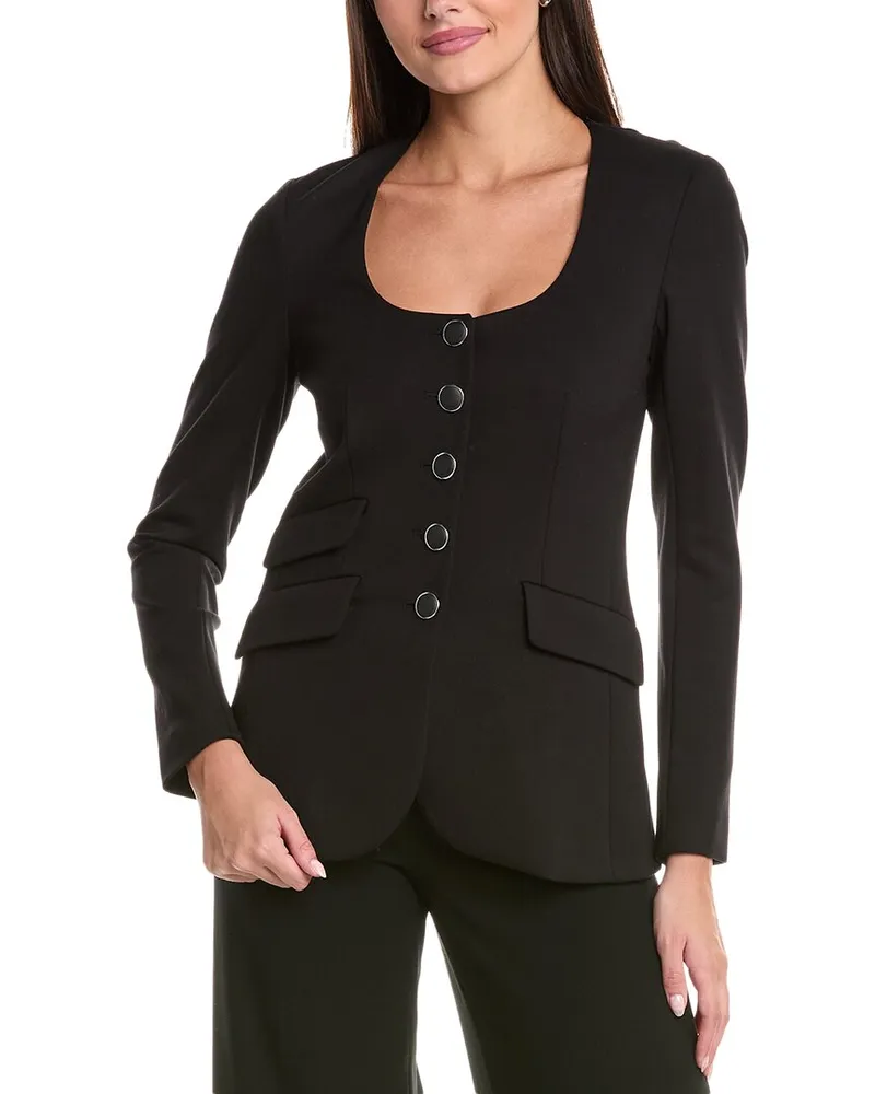 Rag & Bone Roslyn Ponte Blazer Black