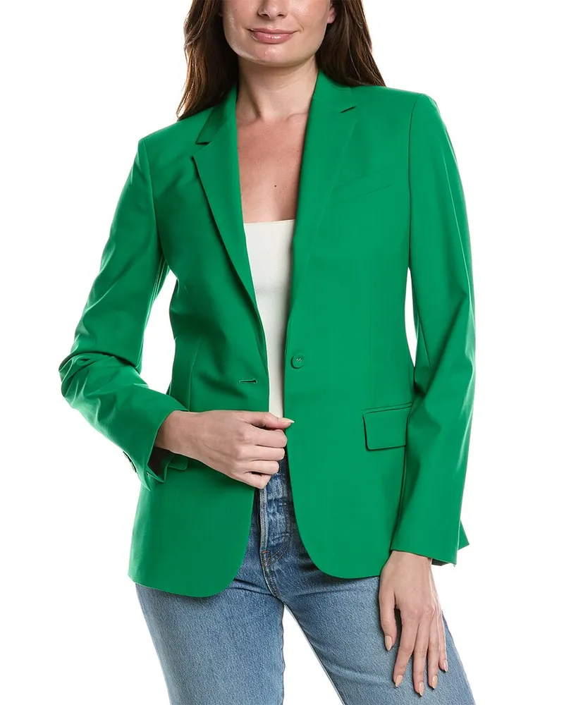 Theory Staple Wool-Blend Blazer Nocolor