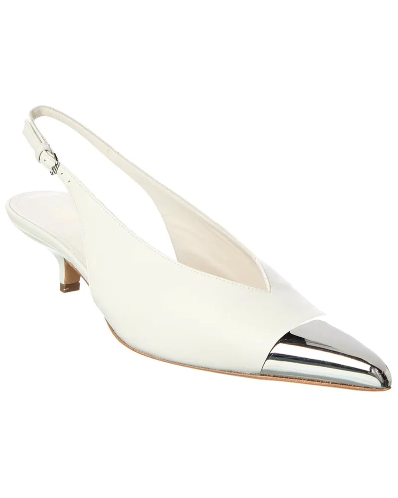 SPORTMAX Liuti Leather Slingback Pump Nocolor