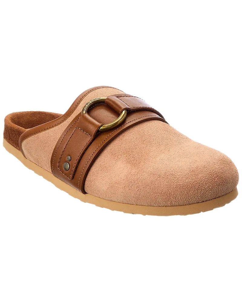 See by Chloé Suede & Leather Clog Brown