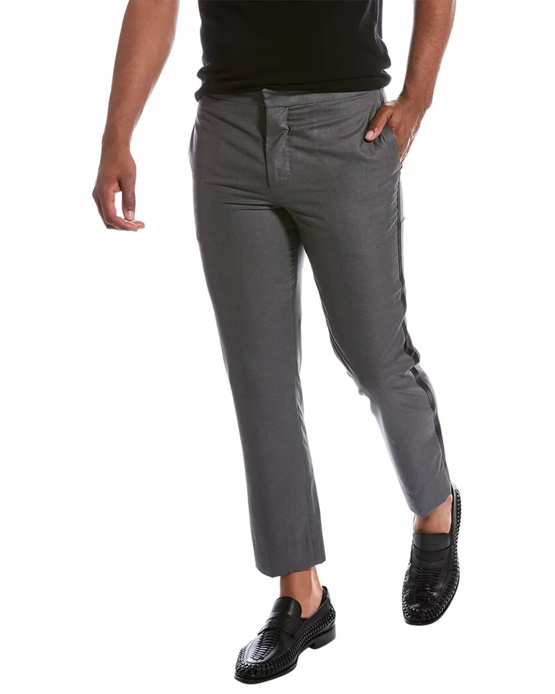 Brunello Cucinelli Wool & Silk-Blend Pant Nocolor