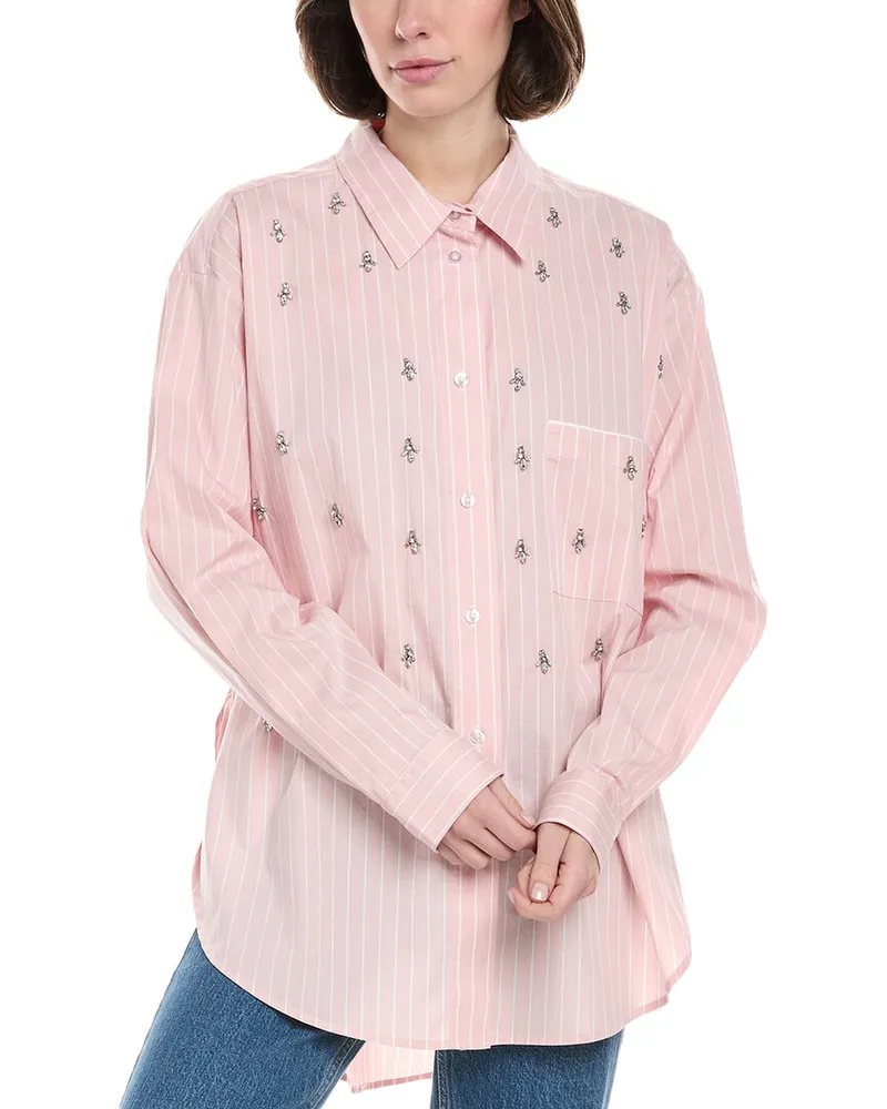 Le Superbe Over You Striped Shirt Pink