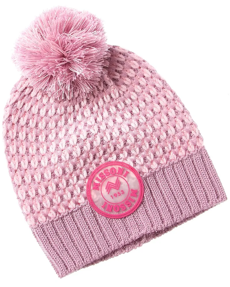 Missoni Wool-Blend Beanie Pink
