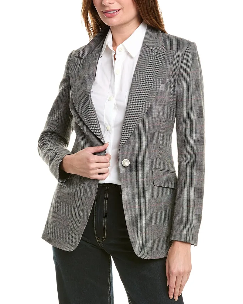 Rag & Bone Bianca Wool-Blend Blazer Green