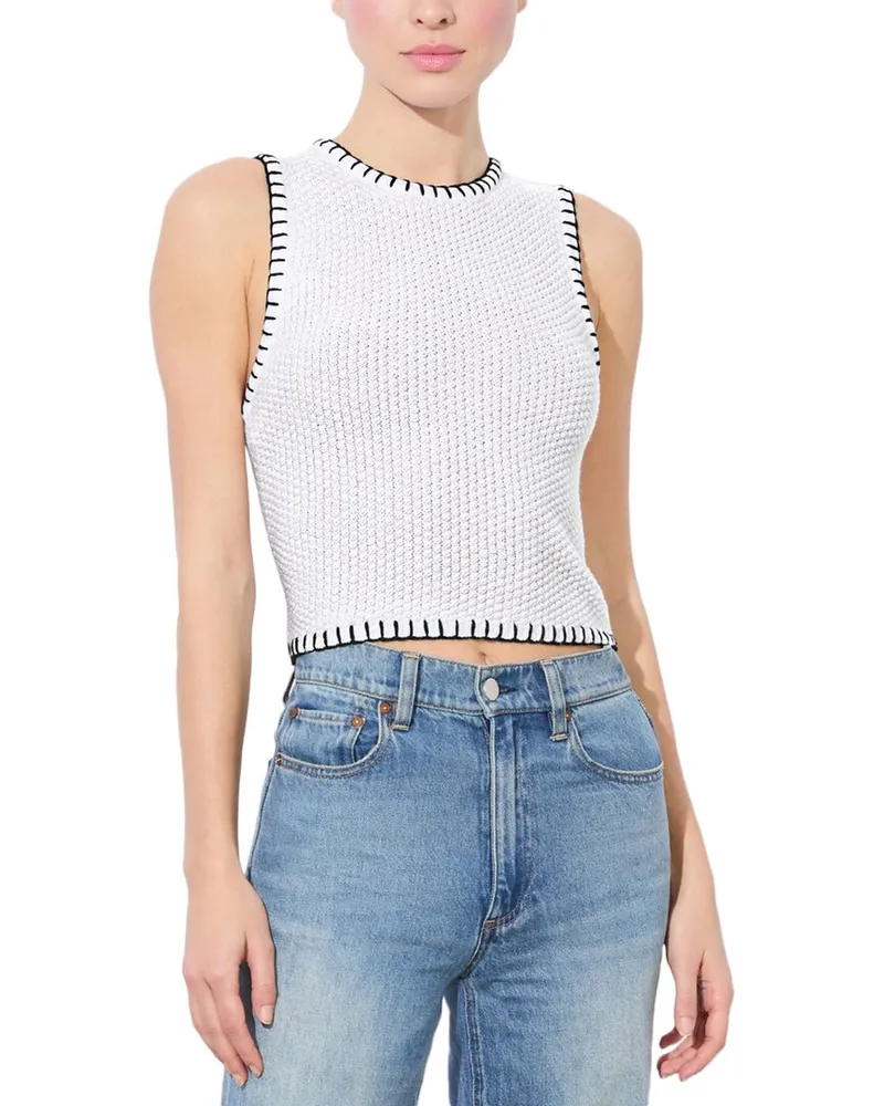 Alice + Olivia Amity Wool-Blend Tank Nocolor