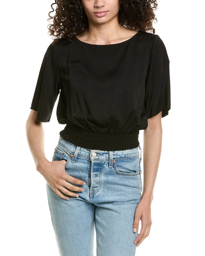 Bella Dahl Smocked Waist Top Nocolor