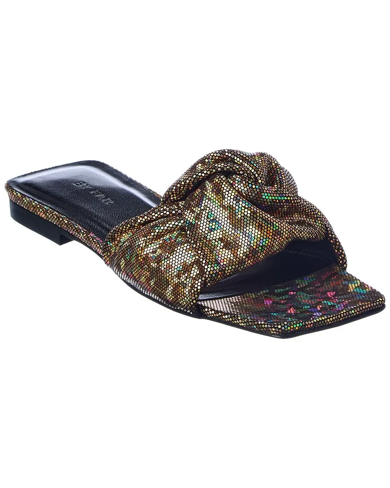 by FAR Lima Disco Leather Sandal Gold