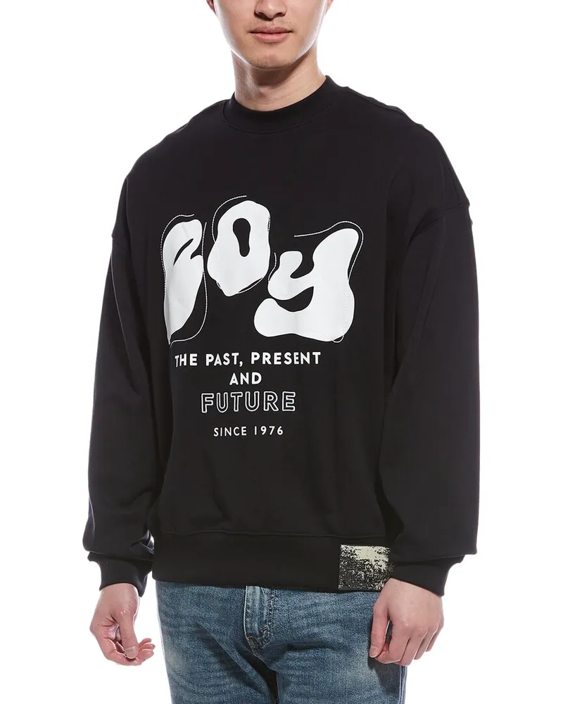 Boy London Past, Present, Future Crewneck Sweatshirt Black