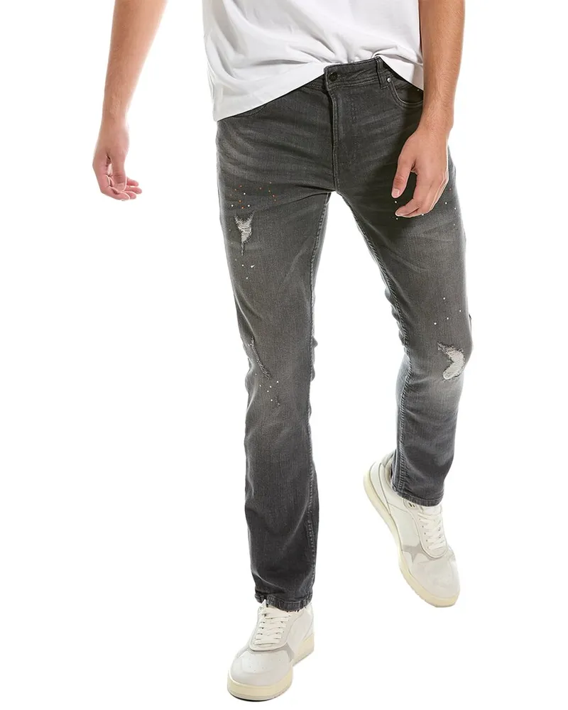 Roberto Cavalli Grey Slim Straight Jean Nocolor
