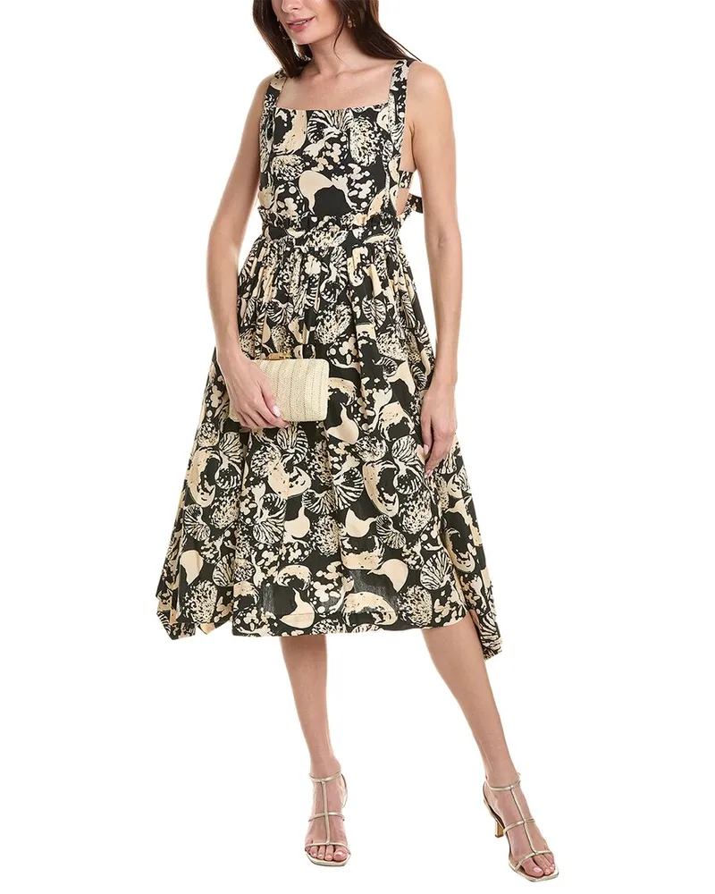AGUA BENDITA Lunatus Cosechia Midi Dress Black