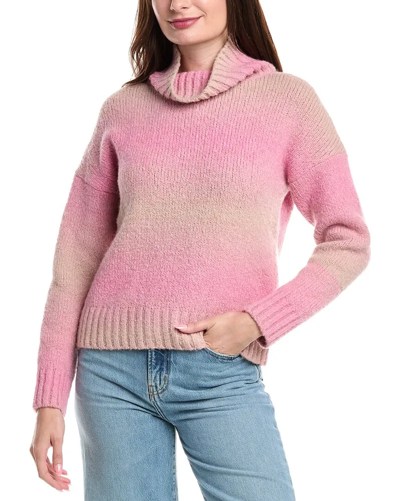 Maje Wool-Blend Sweater Pink