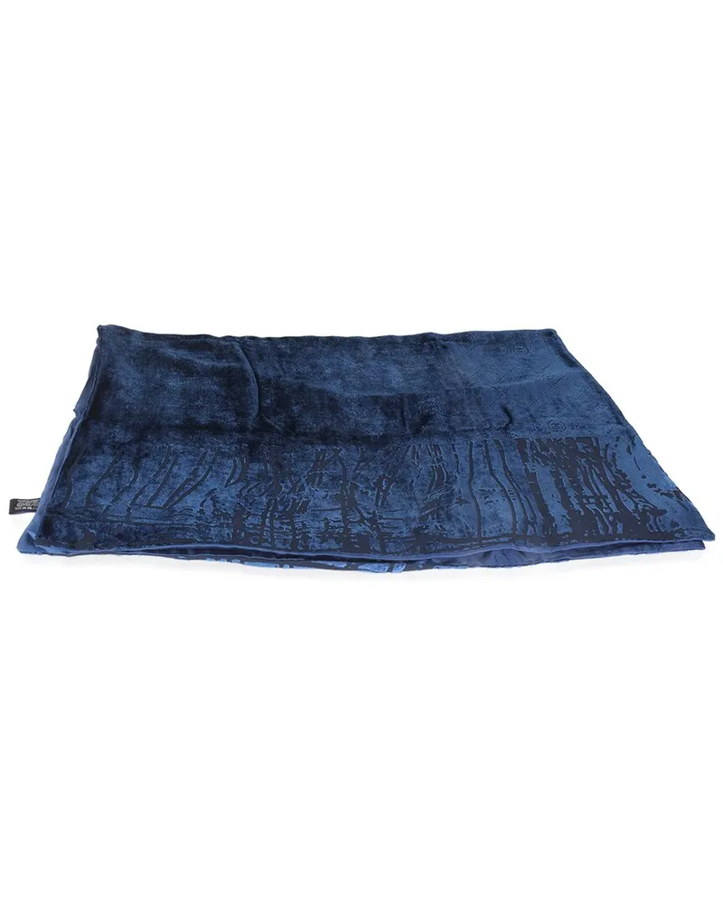 Chanel Silk & Velvet CC Logo Stole (Authentic Pre-Loved Nocolor