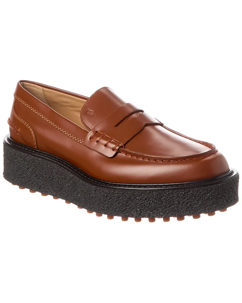 TOD'S TOD’s Leather Platform Loafer Nocolor